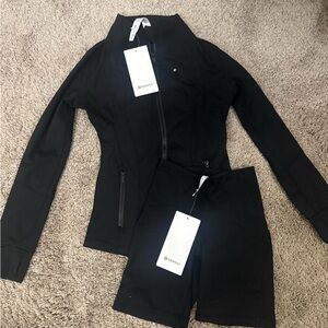 lululemon athletica Black Leggings and Jacket Set